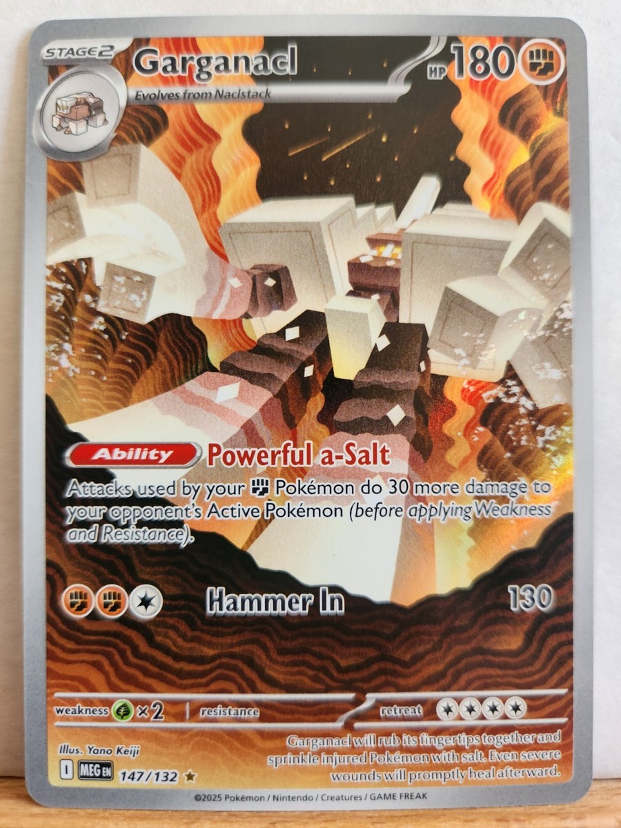 Garganacl 147/132 Illustration Rare Pokemon Mega Evolution NM | eBay