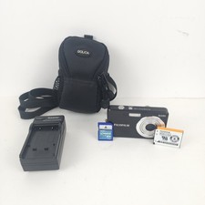 Fujifilm FinePix J10 8.2MP Digital Camera Black 3x Zoom Charger 2GB SD Tested