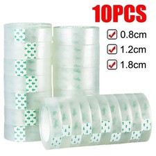 Clear Transparent Tape Rolls 0.8-1.8cm Dispenser Refill 10/5 Rolls Scotch