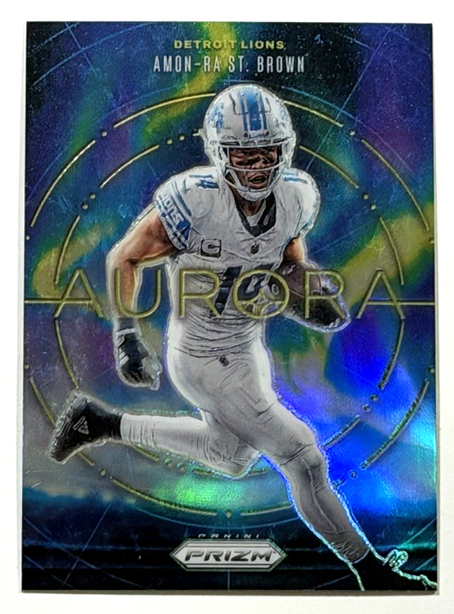 2024 PANINI AMON-RA ST. BROWN AURORA PRIZM