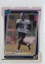 2021 Donruss Rated Rookie Press Proof Silver Die-Cut 62/75 Racey McMath 0p5x