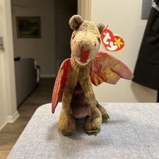 TY Beanie Baby - SCORCH the Dragon 7" NEW MWMTs Plush Stuffed Animal Toy