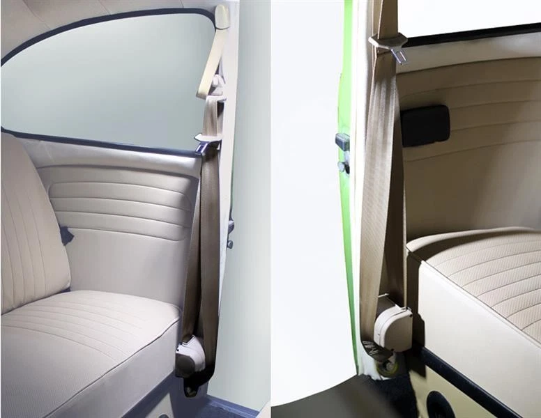 Par de cinturones de seguridad amarillos de 3 puntos para Porsche 911 912 914 356 Foto 4 de 4