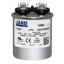 5 uf/MFD 370-440 VAC volts Round Run Capacitor 50/60 Hz -Lot-1