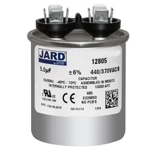 5 uf MFD 440 370 VAC ROUND Run Capacitor replaces NGM 325P505H44M20A4Z 12805