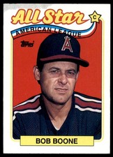1989 Topps #404 Bob Boone AS Angels
