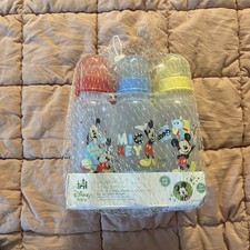 DISNEY BABY MICKEY MOUSE 9 oz BOTTLES 6 PACK BPA FREE