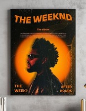 The Weeknd After Hours Album Tracklist Musica R&B Soul Singer Wall Art Poster