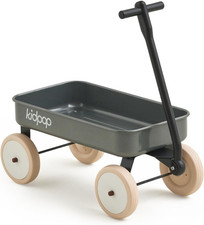 Pula-Mini First Wagon for Toddlers, 4-Wheel Baby Pull Toy Cart for Kids Ages 1-3