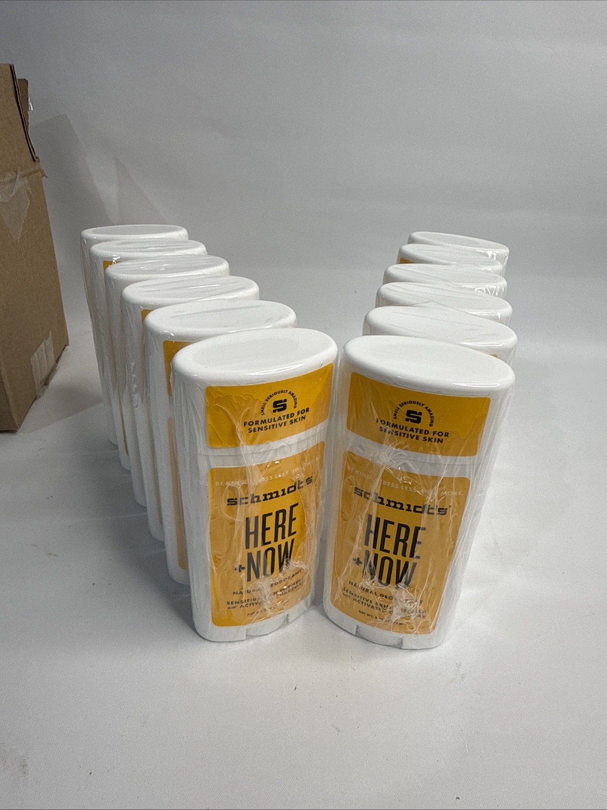 Lot of 12 Schmidt's Here + Now Natural Deodorant 3.25oz