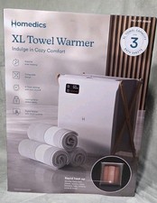 HoMedics XL Towel Warmer   Holds 3 Bath Sheets   Factory Sealed New