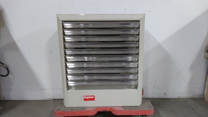 Dayton 2YU78 480VAC 1800/2100 CFM Electric Wall & Ceiling Unit Heater (C)