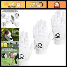 All Weather Grip Golf Gloves for Men - 3 Pack, Enhanced Comfort Durability