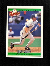 JEFF KENT ROOKIE 1992 DONRUSS THE ROOKIES NRMT BLUEJAYS BASEBALL CARD !!!!!. rookie card picture