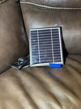 Small Solar Panel and A Battery. For Security Cameras