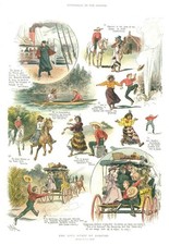 1905 Antique COLOURED FINE ART Print - Illustrated Story Love Quest Bodger (287)