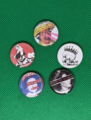 Set of 5 Badge - Abolish The Monarchy 