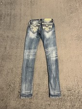 Rock Revival Women's Yeon Skinny Jeans Size 26x33 Medium Wash Low Rise