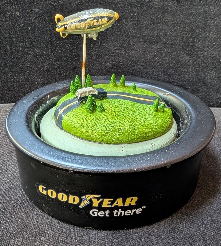 Vintage Goodyear Blimp Snow Globe parts.