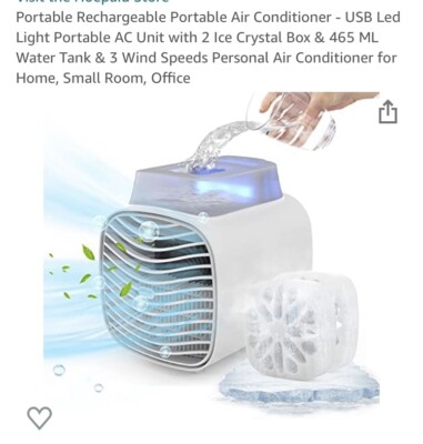 Portable Rechargeable Portable Air Conditioner - USB Led Light Portable AC Un...