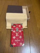LOUIS VUITTON Monogram LV x Supreme iPhone 7 8 SE Eye Trunk Red M67758 LV USED