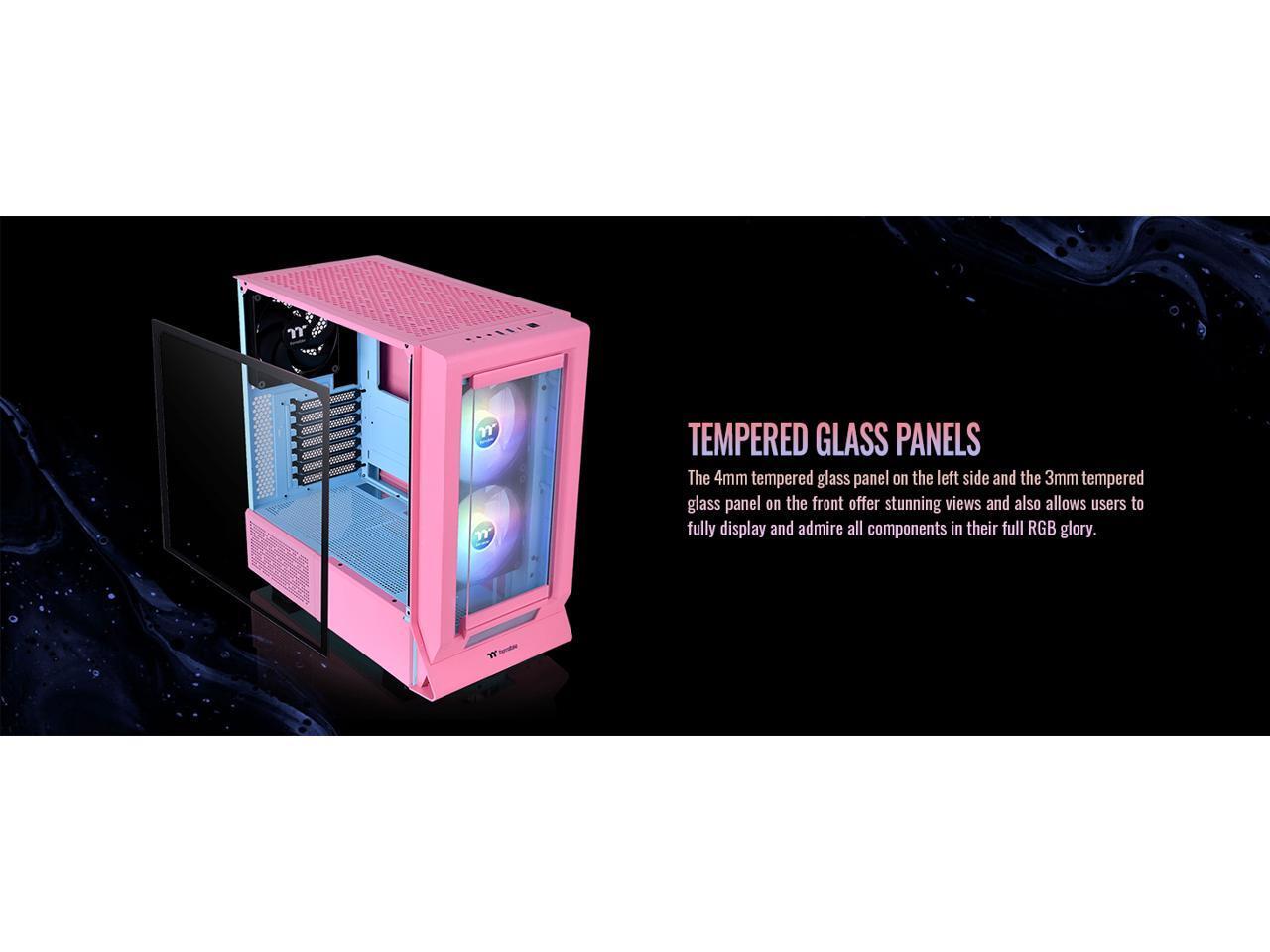 Корпус Thermaltake Ceres 350 MX Bubble Pink Mid Tower ATX 3 предустановленных модуля ARGB Fa