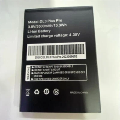 Batteria Sostitutiva Ad Alta Capacità 3500 MAh Per DL3 Plus Pro - Nuova, Nera, Compatibile