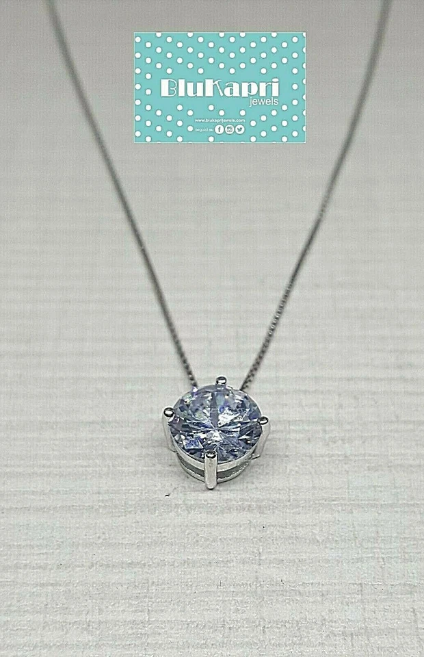 Collana in argento 925/1000 ciondolo punto luce con catenina omaggio - Immagine 2 di 4