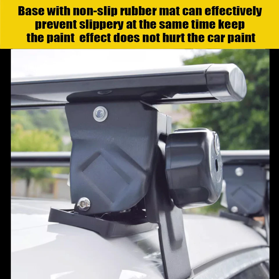 2 шт черных поперечных перекладин на крышу запираемые подходят для Mazda 6 - Изображение 4 из 4