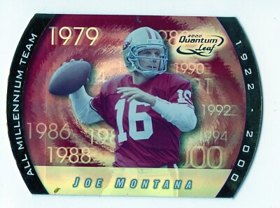 H150 JOE MONTANA 2000 QUANTUM LEAF ALL MILLENNIUM TEAM 32/100 49ERS