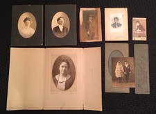 Collection of Vintage Victorian Photographs: First Communion, Gentleman  Women