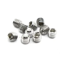 M4 x 4mm, Socket Set Screws Cup Point, A2 304 18-8, Stainless Steel