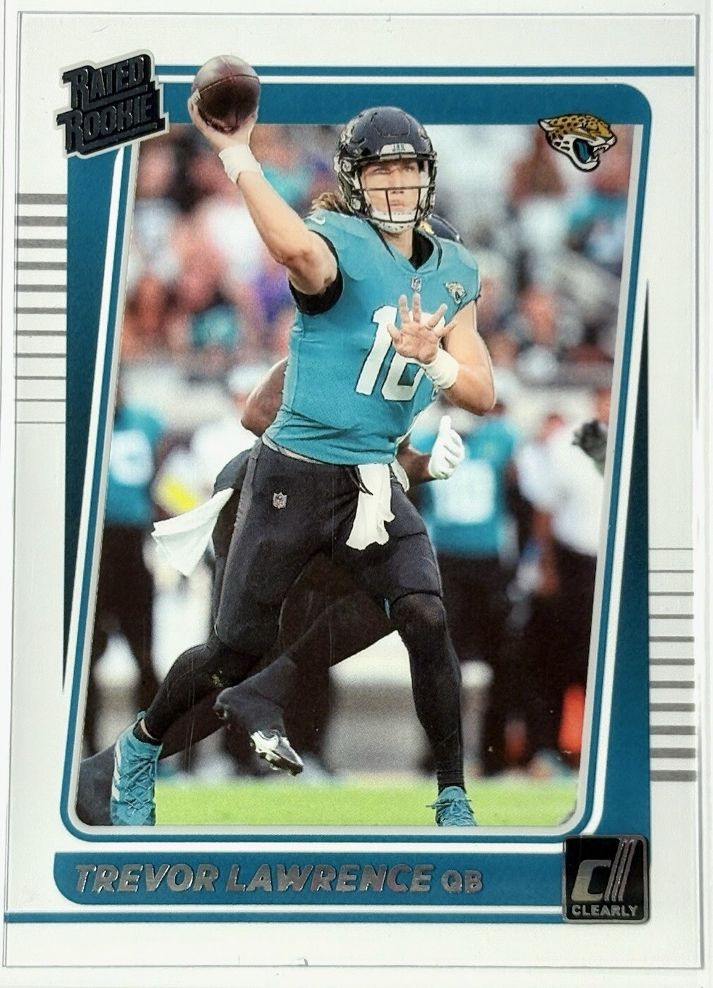 Trevor Lawrence Rated Rookie 2021 Panini Clearly Donruss Football #51