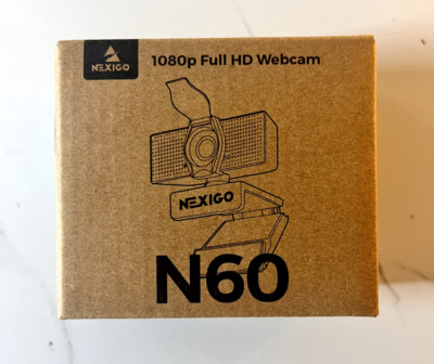 NexiGo N60 1080P Webcam with Microphone, Adjustable FOV, Zoom, Software Control