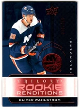 2019-20 Upper Deck Trilogy Renditions Red Oliver Wahlstrom Rookie /799 #RR-49