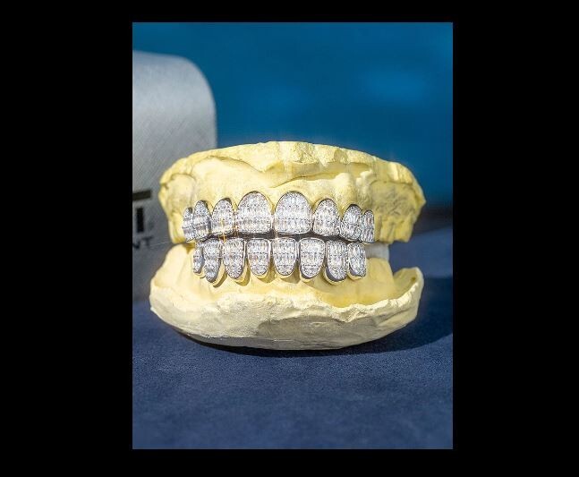 Unique VVS Moissanite Fully Iced Baguette Cut Hip Hop Bust Down Grillz Grillz eBay