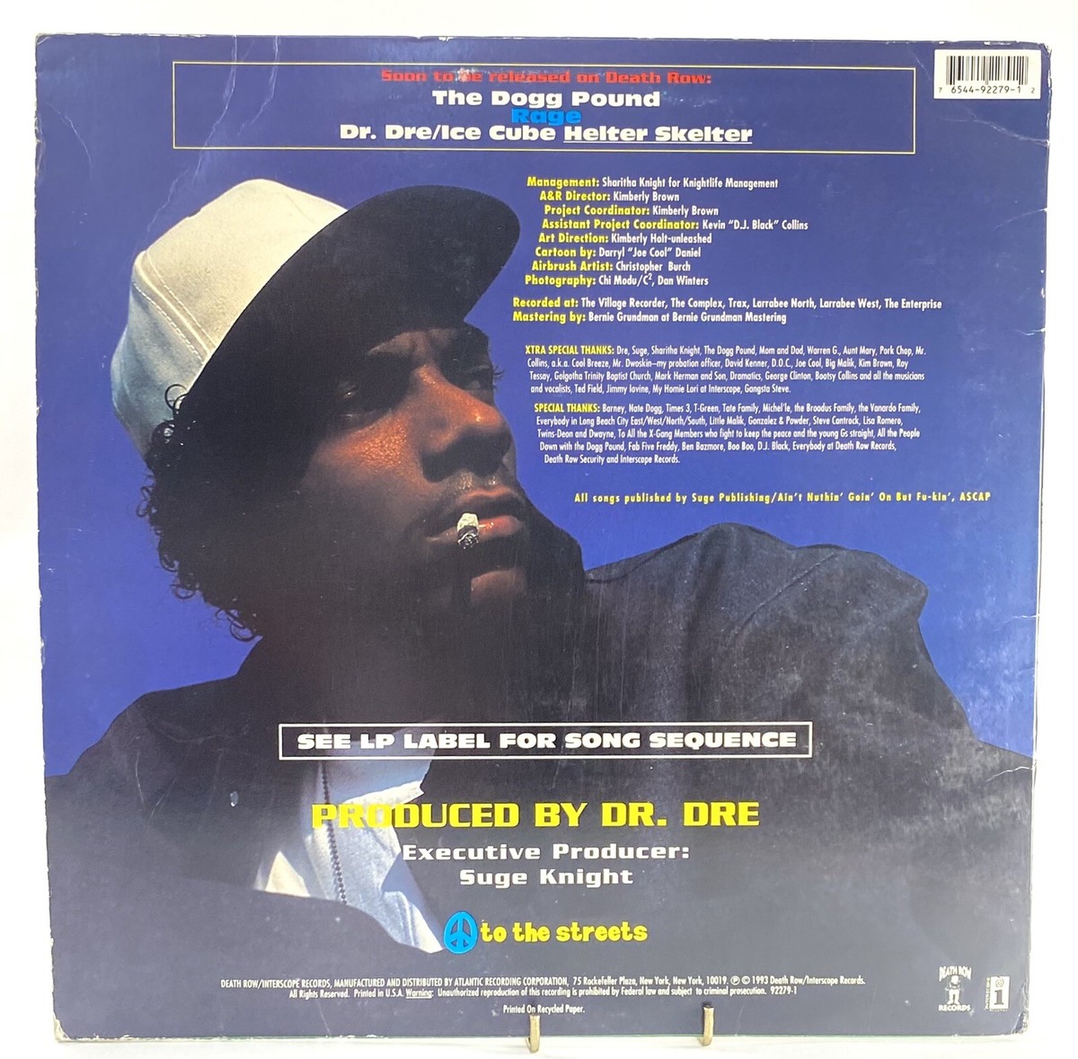 SNOOP DOGGY DOGG DOGGYSTYLE 1993 LP VG+ Vinyl 1st Press Death Row