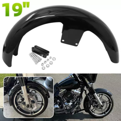 19'' Wheel Wrap Front Fender For Harley Touring Street Road Glide Custom Baggers