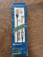 Sony ECM-16T Wired Lightweight Electret Condenser Microphone in Original Box