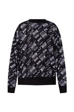 VERSACE JEANS COUTURE LOGO PRINT SWEATSHIRT-BLACK.