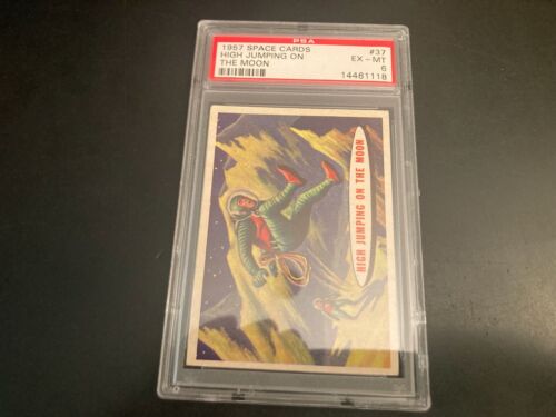 1957 SPACE CARDS #37 **PSA GRADED 6 (EX/MT)** Blue Back - Picture 1 of 3