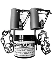 Raccoon Trapping Bundle ~ TWO Duke DogProof Traps DP's + Coonbuster Bait 16oz.