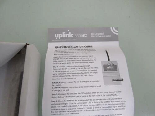 Uplink 5500EZ 4 input LTE Universal Cellular Alarm Communicator - Picture 3 of 4