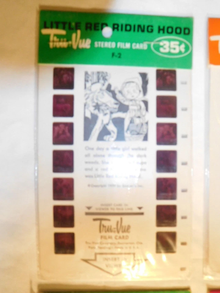 6 Vintage New & Sealed Tru-Vue Stereo Film Card Lot Snow White,Popeye,Cinderella - Image 2 of 4