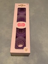 NEW IN BOX 16 Piece Hair Rollers Set Purple