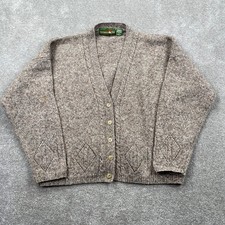VTG Outback Red Womens M 100 Wool Cardigan Sweater Buttons Cozy Knit