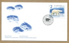 CANADA POST 1998-10-27 Wild life Series, Polar Bear. $2.00 Sc#1690 FDC