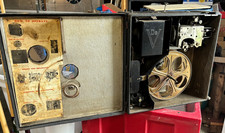 PROIETTORE FILMATO 35mm portatile DeVRY MODEL E anni '20 + bobina e lampadina NON TESTATO