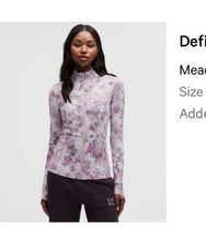 Lululemon Define Nulu Jacket Meadow Haze Pink Multi Full Zip Pockets Sz 2