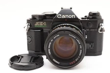 [Near MINT] Canon AE-1 Program Black FD 50mm f/1.4 S.C.C. Lens SLR From Japan